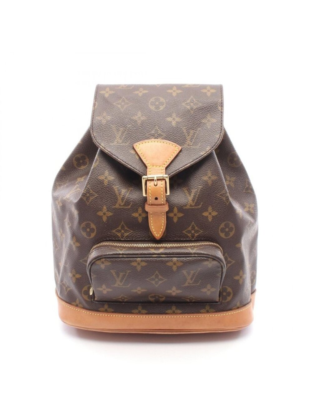 ★SOLD★ Louis Vuitton Backpack Montsouris MM Canvas Leather - Picture 1 of 12